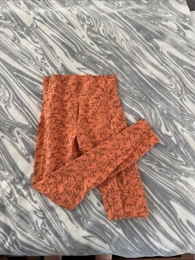 REI High-Waist Orange Active Leggings